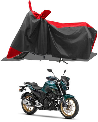 KEDIT Two Wheeler Cover for Yamaha(FZ25, Red, Black)