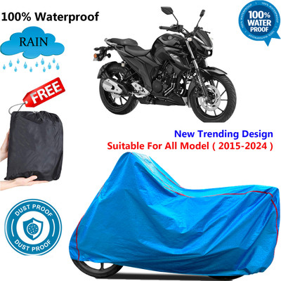 OliverX Waterproof Two Wheeler Cover for Yamaha(FZ 25, Blue)