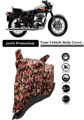 Amexride Two Wheeler Cover for Royal Enfield(Bullet 350 Twinspark, Multicolor)