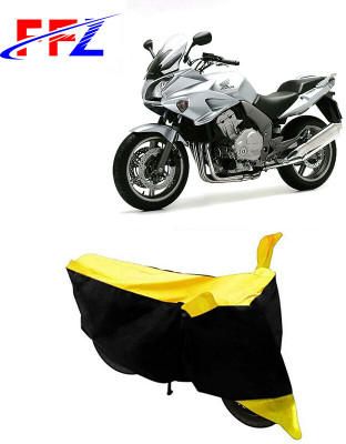 FFZ Waterproof Two Wheeler Cover for Honda(CBF 1000, Black, Yellow)