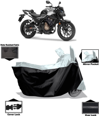 Amexride Two Wheeler Cover for Honda(CB500F, White)
