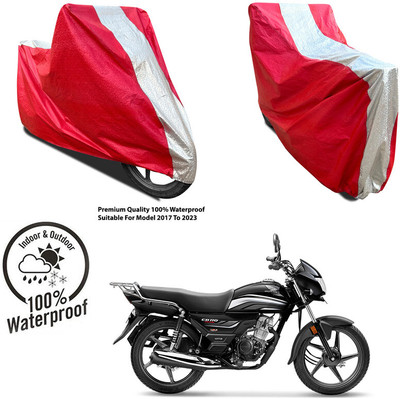 AutoGalaxy Waterproof Two Wheeler Cover for JAWA(Perak, Silver, Red)