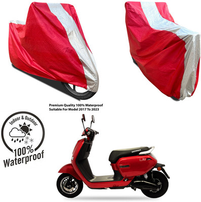 AUTOCAD Waterproof Two Wheeler Cover for Bajaj(CT100, Silver, Red)