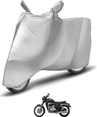 Caronix Waterproof Two Wheeler Cover for JAWA(Forty Two, Silver)