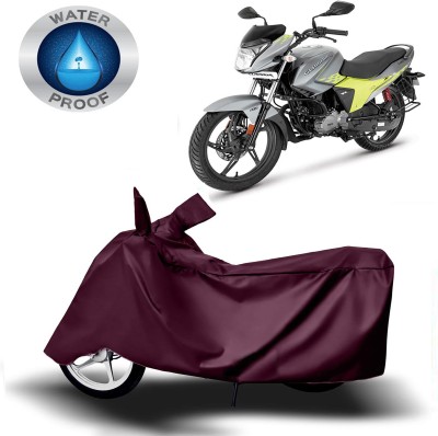 Autoinnovation Two Wheeler Cover for Hero(Glamour, Maroon)