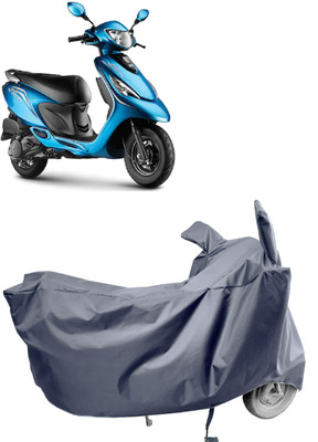Amexride Two Wheeler Cover for TVS(Scooty Zest, Grey)