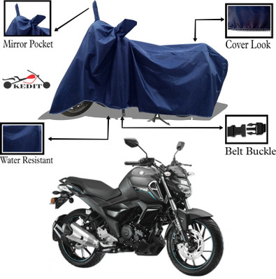 KEDIT Two Wheeler Cover for Yamaha(FZ S V3, Blue)