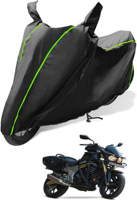 MOCKHE Waterproof Two Wheeler Cover for Mahindra(Mojo, Black)
