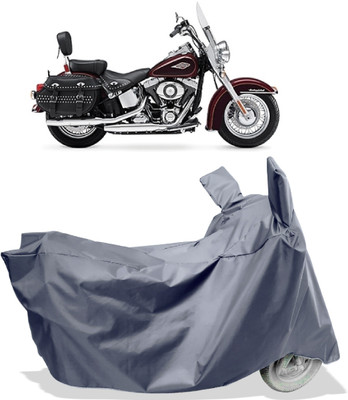 Amexride Two Wheeler Cover for Harley Davidson(Heritage Softail Classic, Grey)