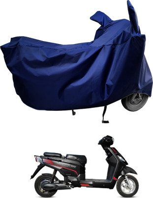 Amexride Two Wheeler Cover for Hero Electric(Electric NYX, Blue)