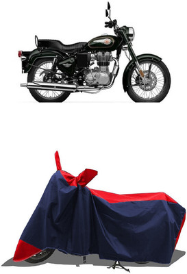 SUGASHRI Waterproof Two Wheeler Cover for Royal Enfield(Standardv, Red, Blue)
