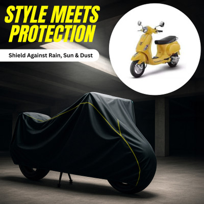 AUCTIMO Two Wheeler Cover for Piaggio(Vespa LX, Multicolor)