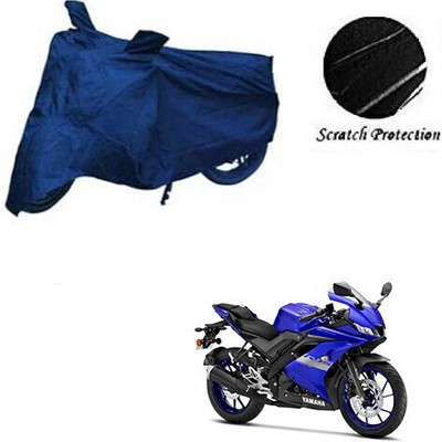 SK AUTO Waterproof Two Wheeler Cover for Yamaha(R15 V3, Blue)