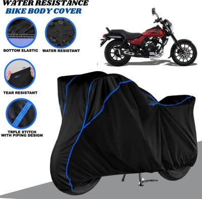 SRP PRODUCT Waterproof Two Wheeler Cover for Bajaj(Avenger Street 160, Black, Blue)