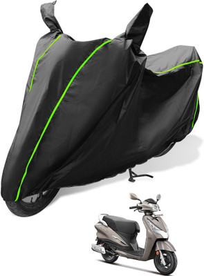 MOCKHE Waterproof Two Wheeler Cover for Hero(Destini 125, Black)