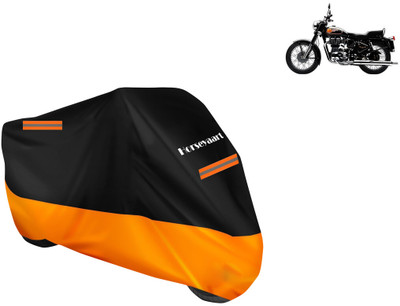 Horseyaart Waterproof Two Wheeler Cover for Royal Enfield(Bullet 350 Twinspark, Orange)