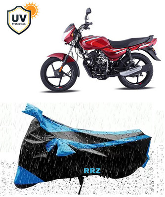 RRZ Waterproof Two Wheeler Cover for Bajaj(CT100, Black, Blue)