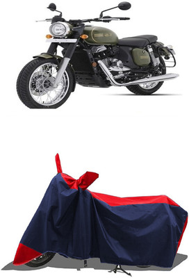 SUGASHRI Waterproof Two Wheeler Cover for JAWA(Forty Two, Red, Blue)