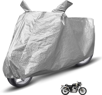 MOCKHE Waterproof Two Wheeler Cover for Royal Enfield(Continental GT 650, Silver)