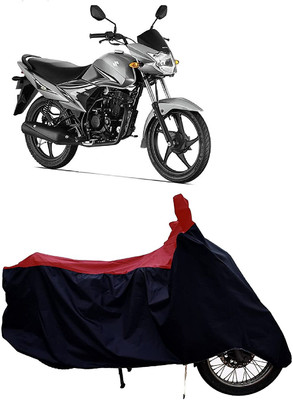 KEDIT Two Wheeler Cover for Suzuki(Hayate EP, Red, Black)