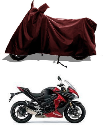 GROFATIK Two Wheeler Cover for Suzuki(GSX S1000F, Maroon)