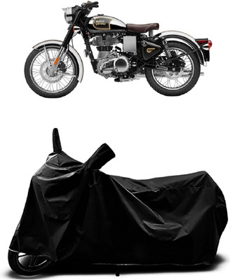 Mdstar Waterproof Two Wheeler Cover for Royal Enfield(Classic Gunmetal BS6, Black)