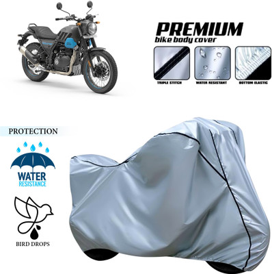 GOSHIV-car and bike accessories Waterproof Two Wheeler Cover for Royal Enfield(Silver)