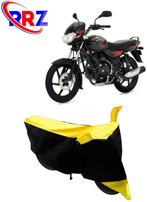 RRZ Waterproof Two Wheeler Cover for Bajaj(Discover 125 DTS-i, Black, Yellow)
