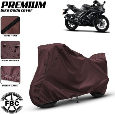 FBC Waterproof Two Wheeler Cover for Yamaha(R15, Maroon)