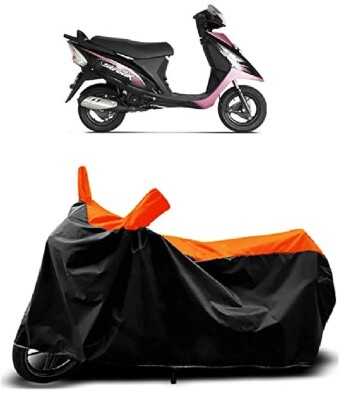 VESMEI Two Wheeler Cover for TVS(Scooty Streak, Orange)