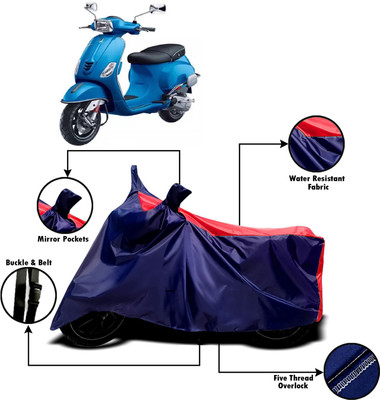 AUCTIMO Two Wheeler Cover for Piaggio(Vespa SXL, Multicolor)