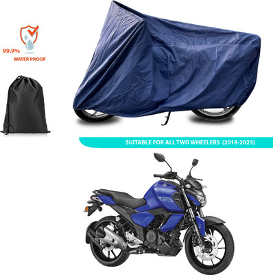 CODOKI Waterproof Two Wheeler Cover for Yamaha(FZ-S Fi Version 3.0, Blue)
