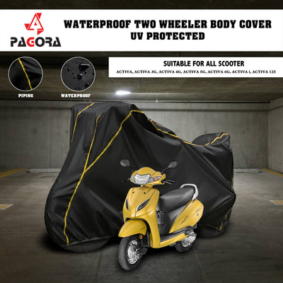 PAGORA Waterproof Two Wheeler Cover for Honda(Activa 5G, Black)