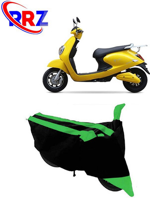 RRZ Waterproof Two Wheeler Cover for Techo Electra(Emerge, Black, Green)