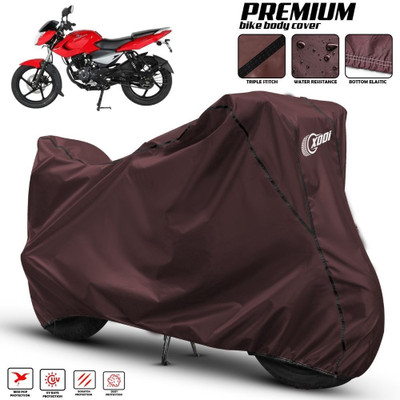 xodi Waterproof Two Wheeler Cover for Bajaj(Pulsar 135 LS DTS-i, Maroon, Black)