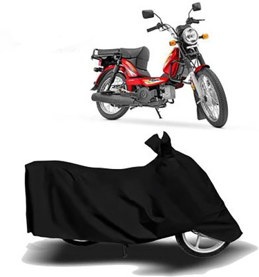 MMSSTAR Waterproof Two Wheeler Cover for TVS(Heavy Duty Super XL, Black)