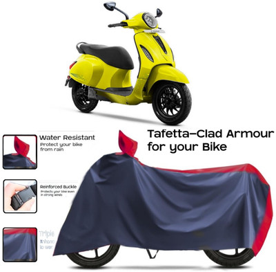 WMIZEXA Two Wheeler Cover for Bajaj(New Chetak, Red, Blue)