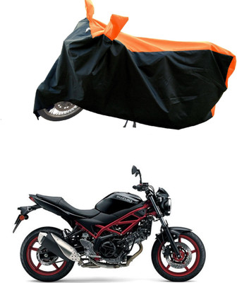 DeepShakshi AUTOMOTIVE Waterproof Two Wheeler Cover for Suzuki(SV 650, Orange)