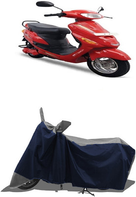 SUGASHRI Waterproof Two Wheeler Cover for Hero Electric(Electric E-Sprint, Grey, Blue)