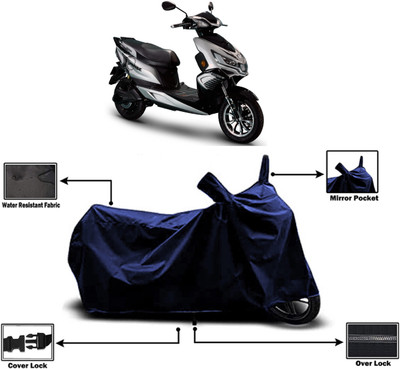 Amexride Two Wheeler Cover for Okinawa(i-Praise, Blue)