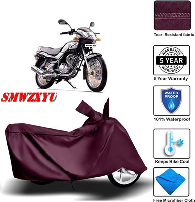 smwzxyu Waterproof Two Wheeler Cover for Suzuki(Fiero F2, Maroon)