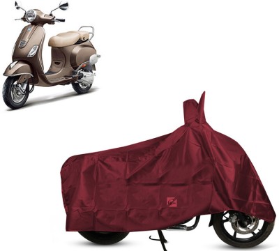 EGAL Waterproof Two Wheeler Cover for Vespa(Elegante 150, Maroon)