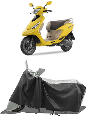 GROFATIK Two Wheeler Cover for TVS(Pep+ BS6, Grey)