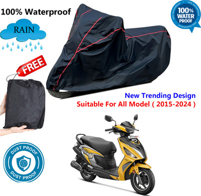 AUTOCAD Waterproof Two Wheeler Cover for Hero(Maestro Edge 125, Black, Red)
