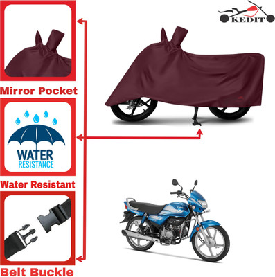 KEDIT Two Wheeler Cover for Hero(HF Deluxe, Maroon)