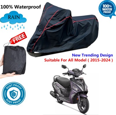 OliverX Waterproof Two Wheeler Cover for Hero(Maestro Edge, Black, Red)