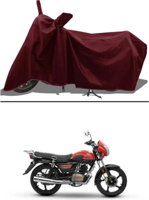 RAQTRO Two Wheeler Cover for TVS(Radeon, Maroon)