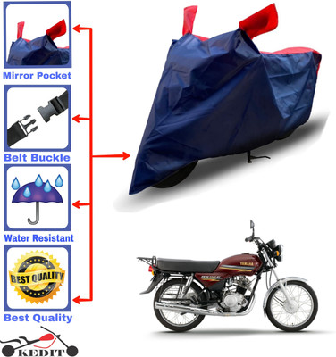 AASHTIK MART Two Wheeler Cover for Yamaha(Crux, Red, Blue)