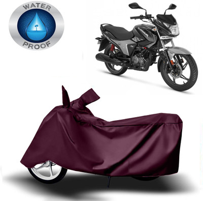 Autoinnovation Two Wheeler Cover for Hero(Glamour, Maroon)