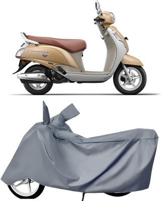 BbcMart Waterproof Two Wheeler Cover for Suzuki(Access 125, Grey)